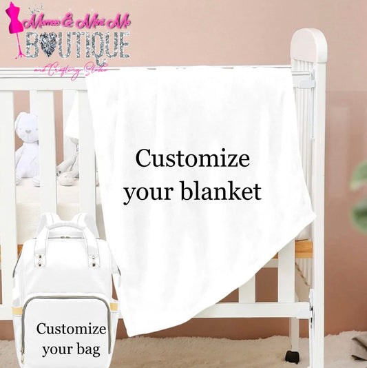 Custom Bag & Blanket Set